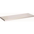 Tablette en inox 430 renforcé av. mélaminé 18 mm,  L 1600 x P 750 x H 40 mm, sur mesure