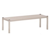 Etagère du chef inox 430, L 1550 x P 650 x H 200 mm avec découpe suivant croquis, sur mesure