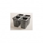 Godet couverts 105 x 105 x 140 mm, pour lave-vaisselle à capot