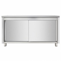 Meuble de rangement cuisine central, en inox AISI 201, profondeur 700 mm