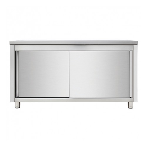 Meuble de rangement cuisine central, en inox AISI 201, profondeur 700 mm Meuble de rangement cuisine central, en inox AISI 201, profondeur 700 mm