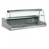 Vitrine réfrigérée, VR 2000 RC 1000, vitre bombée, sans support, statique, + 4° +6° C