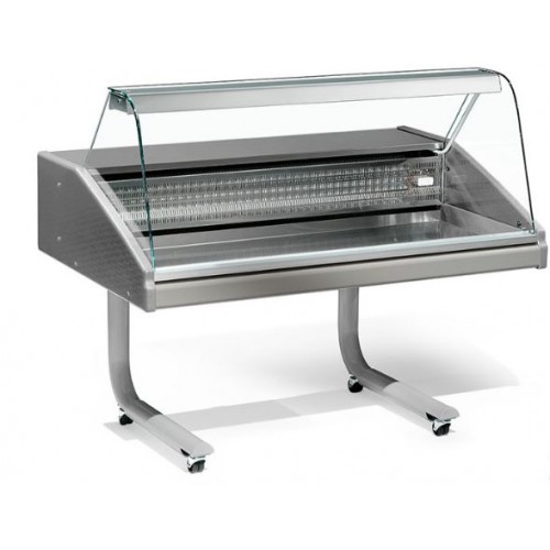 Vitrine réfrigérée VR Y-7 FISH L 1000 mm vitre bombée avec support et roulettes groupe logé R290 + 0° +6° C Vitrine réfrigérée VR Y-7 FISH L 1000 mm vitre bombée avec support et roulettes groupe logé R290 + 0° +6° C