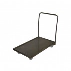 Socle rouleur, 4 roulettes, inox AISI 304, P 600 mm