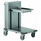 Chariot à plateaux ABS à niveau constant, en acier inoxydable, plate-forme 610 x 410 mm