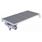 Siphon téléscopique Epur HygieneFirst avec grilles inox, 1200 x 570 mm, sortie horizontale en bout, Ø 110 mm