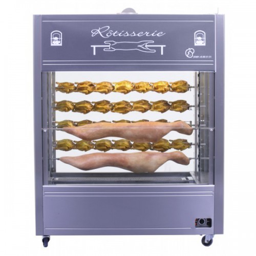 Rôtissoire à broche gaz mechoui 12 géant inox Rôtissoire à broche gaz mechoui 12 géant inox