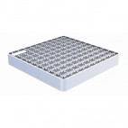 Grille caillebotis 468x498 mm, maille 19x19, double crantage, L15, inox AISI 304, sur mesure