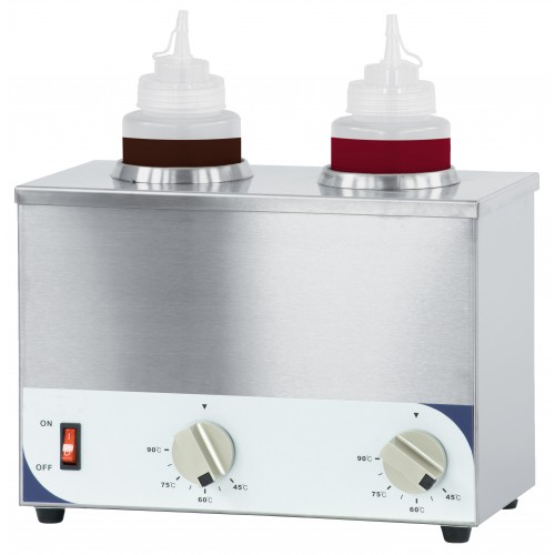 Chauffe sauce 2 en acier inoxydable 400 W Chauffe sauce 2 en acier inoxydable 400 W