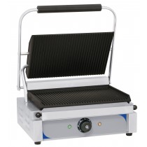 Panini grill, plaques rainurée-rainurée en acier inoxydable 2200 W