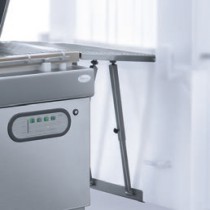 Rouleaux inox d’entrée ou de sotie produits externe pour machine a emballer sous vide industrielle