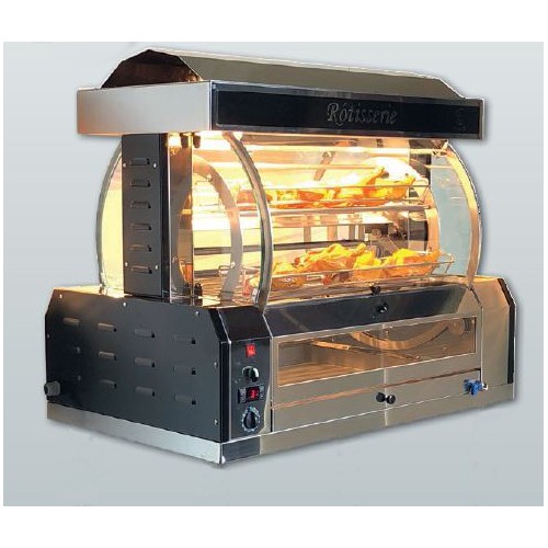 Rôtissoire professionnelle à balancelle COSMOS en inox Rôtissoire professionnelle à balancelle COSMOS en inox