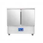 Saladette réfrigérée inox froid positif 2 portes 250 L 240 W, 2 x GN1/1 / 3 x GN1/6
