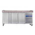 Table à pizza réfrigérée positive surface en granit 3 portes 540 L 450 W