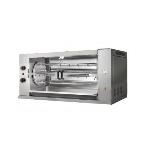 Rôtissoire à poulets au gaz, 4 broches, 24 poulets, 18,6 kW Rôtissoire à poulets au gaz, 4 broches, 24 poulets, 18,6 kW
