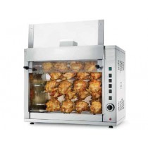 Rôtissoire à poulets au gaz, série G, G-20P, 5 broches, 20 poulets, 170 W