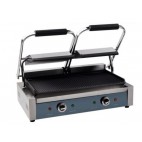 Grill panini inox surface rainurée 1.8 + 1.8 kW