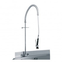 Douchette mélangeuse avec fixation murale pour table de laverie standard