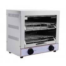 Toaster électrique en inox, 2 niveaux, 3 kW