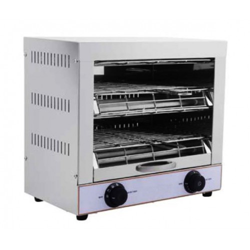Toaster électrique inox 2 niveaux 3 kW Toaster électrique inox 2 niveaux 3 kW