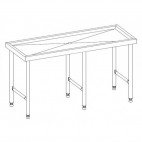 Table de tri sur-mesure en acier inoxydable 6 pieds largeur 600 à 800 mm
