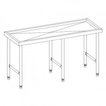 Table de tri sur-mesure en acier inoxydable 6 pieds largeur 600 à 800 mm
