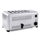 Grille pain en inox, 6 toast, 2.5 kW