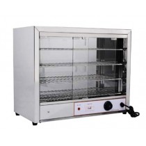 Vitrine chauffante en inox, 1 kW