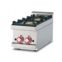 Plan de cuisson gaz, 2 feux, 9 Kw