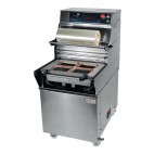 Operculeuse barquette semi-automatique en inox AISI 304 modèle BS 40 Basic sans matrice