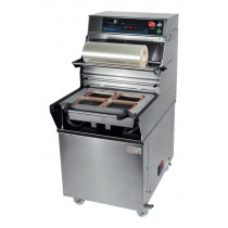 Operculeuse barquette semi-automatique en inox AISI 304 modèle BS 40 Basic sans matrice