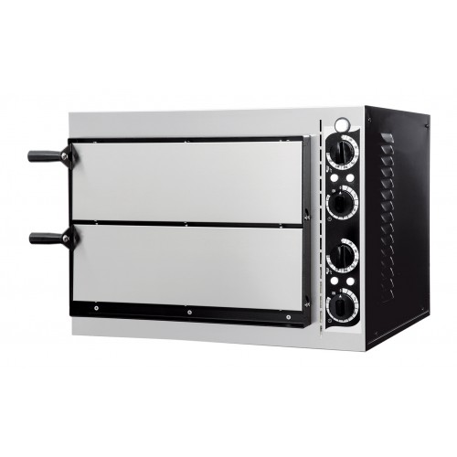 Four à pizza éléctrique mécanique acier inox Basic 2/40 Four à pizza éléctrique mécanique acier inox Basic 2/40