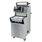 Operculeuse barquette semi-automatique en inox AISI 304 modèle BS 40 MAXI PRO sans matrice