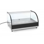 Vitrine de table chauffante  1 niveau inox 400 W