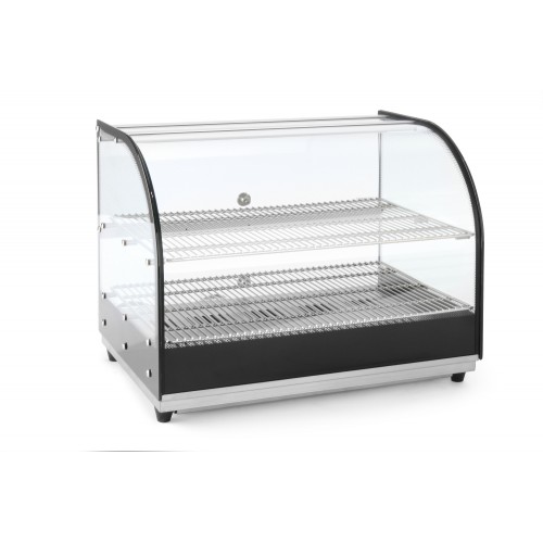 Vitrine de table chauffante 2 niveaux inox 400 W Vitrine de table chauffante 2 niveaux inox 400 W