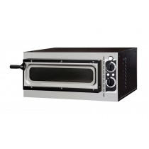 Four à pizza, éléctrique mécanique, acier inox, Basic ALTO 1/40 vetro, 2 thermostats