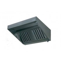 Hotte standard neutre plan incliné, acier Inox AISI 441, 1150 M3/H