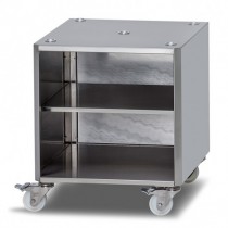 Meuble de rangement sur roulettes pour machine a emballer sous vide max , H 590mm