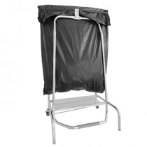 Poubelle pince inox 110 L