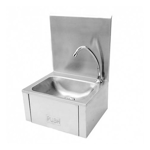 Lave main cuisine professionnelle, inox, L 400 x P 340 x H 585 mm