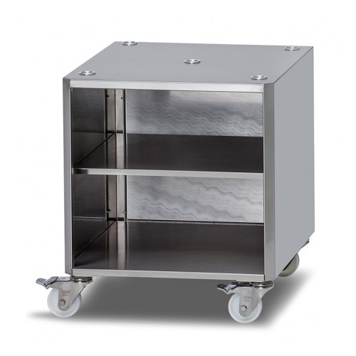 Meuble de rangement sur roulettes pour machine a emballer sous vide max 46, H 590mm Meuble de rangement sur roulettes pour machine a emballer sous vide max 46, H 590mm