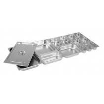 Bac gastronorme inox, 1/1 GN20, 530 x 325 mm, profondeur 20 mm