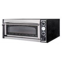 Four à pizza, éléctrique mécanique, acier inox, Supérior XL 4 GLASS