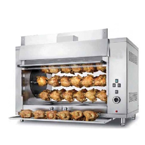 Rôtissoire planétaire à gaz, P 10/8, 8 broches, 48 poulets Rôtissoire planétaire à gaz, P 10/8, 8 broches, 48 poulets