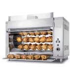 Rôtissoire planétaire à gaz, P 10/8, 8 broches, 48 poulets