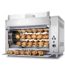 Rôtissoire planétaire à gaz, P 10/8, 8 broches, 48 poulets
