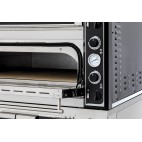 Four à pizza, éléctrique mécanique, acier inox, Supérior XL 99 GLASS