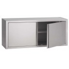 Table-armoire, portes battantes, inox 430, L 700 x P 600 x H 850 mm