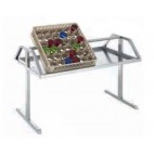 Etagères centrales pour tables de tri double pente largeur 650 mm