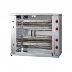 Rôtissoire multifonction, planétaire à gaz, 8 broches, 40/48 poulets